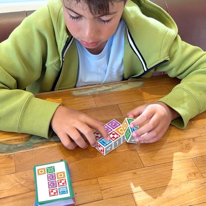 Funwares Match Frenzy: Portable Pattern Matching Puzzle Game, Family Mini Board Games, Perfect for Travel & Home Play, Road Trip Activities for Kids and Adults, Quick Set-Up - Speed Edition - style: 2-Player