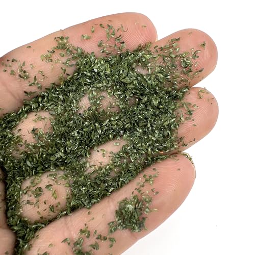 Multicolor Leaf Model - 300ml Miniature Scenery Material for Train Railway, Diorama, Car Scene & Scale Landscape Layouts (Dark Green) - color: Dark Green