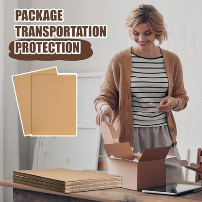 Feifeiya 30 Pack Corrugated Cardboard Sheets 24 x 36 Inch Large Flat Cardboard Sheets Packaging Inserts Flat Square Inserts for Shipping Packing Mailing Crafts - size: 24 x 36 Inch