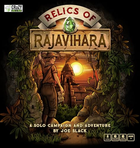 Relics of Rajavihara – Solo Puzzle Adventure Game with 50 Challenges Across 5 Floors – Strategic Logic Board Game for All Ages – Replayable Brain Teasers for Endless Fun - style: Main Game