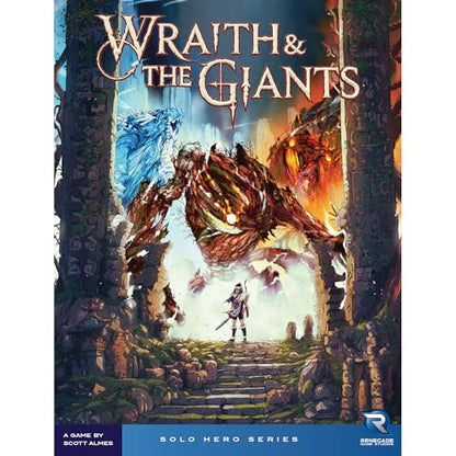 Renegade Game Studios Wraith & The Giants Solo Strategy Card Game | Battle Elemental Giants with tactical card combos and chaining mechanics in this epic fantasy game by Scott Almes