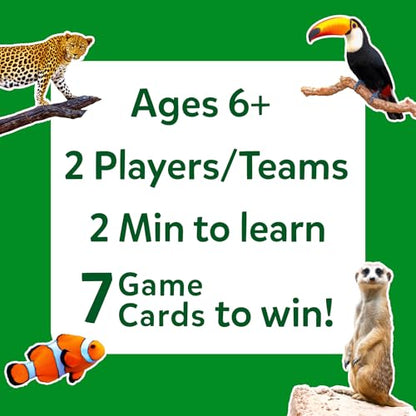 Skillmatics Guess in 10 Animal Picture Clues, Perfect for Boys, Girls, Kids, and Families Who Love, Card Games, Educational Games, Board Games, Gifts for Ages 6, 7, 8, 9 and Up - style: 2. Picture Clues Animals
