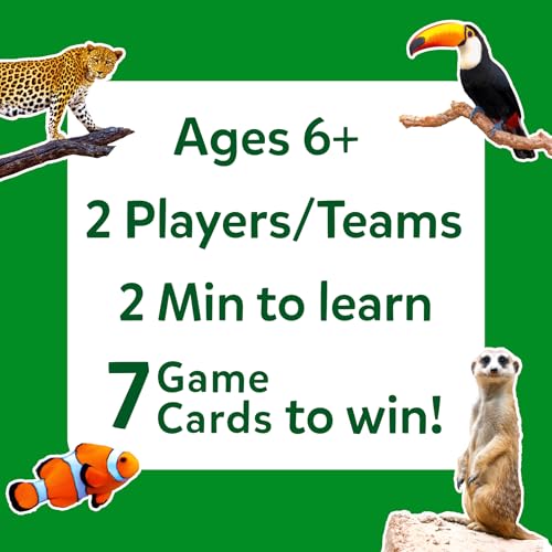 Skillmatics Guess in 10 Animal Picture Clues | Perfect for Boys, Girls, Kids, and Families Who Love, Card & Board Games, Educational Games, Gifts for Ages 6, 7, 8, 9 & Up - style: 2. Picture Clues Animals