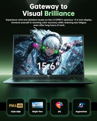 2026 Gaming Laptop, 15.6 inch IPS Display | AMD Ryzen 7430U Processor (Up to 4.3GHZ), AMD Radeon Graphics, 16GB DDR4 RAM 512GB SSD, WiFi 6, Type-C, Micro SD, Webcam