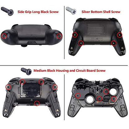 eXtremeRate Passion Red Repair ABXY D-pad ZR ZL L R Keys for Nintendo Switch Pro Controller, DIY Replacement Full Set Buttons with Tools for Nintendo Switch Pro Controller - Controller NOT Included - color: Passion Red