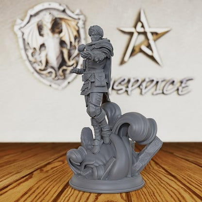 AUSPDICE Harness Mental Energy - 28mm Human Psyker Miniature for DND RPG Fantasy Battles, Unpainted & Customizable Tabletop Gaming Figure-AS135