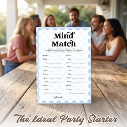 30 Pcs Party Icebreaker Games Set,"Mind Match" Theme, Suitable for Wedding, Birthday Party, Group Gatherings,Deepen Friendships with Friends,Colleagues,Family or Guests,Break the Ice -A06 - color: PB A06