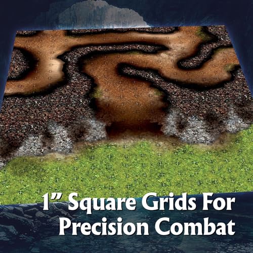 Arcknight The Winding Caverns Roleplaying Battlemaps; 16 Modular RPG Maps in 8 Double-Sided Pages, 1" Square Grid, Modular & Versatile Design for Tabletop Gaming - for Dungeons & Dragons & Pathfinder - style: Winding Caverns