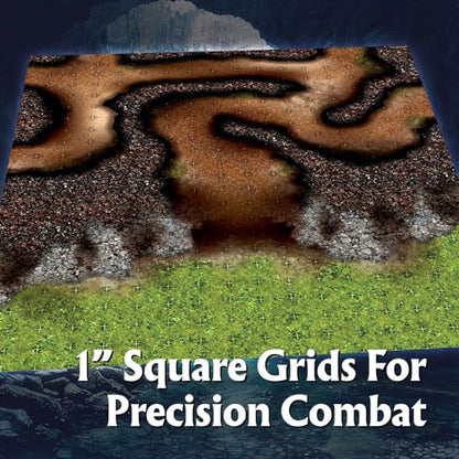 Arcknight The Winding Caverns Roleplaying Battlemaps; 16 Modular RPG Maps in 8 Double-Sided Pages, 1" Square Grid, Modular & Versatile Design for Tabletop Gaming - for Dungeons & Dragons & Pathfinder - style: Winding Caverns
