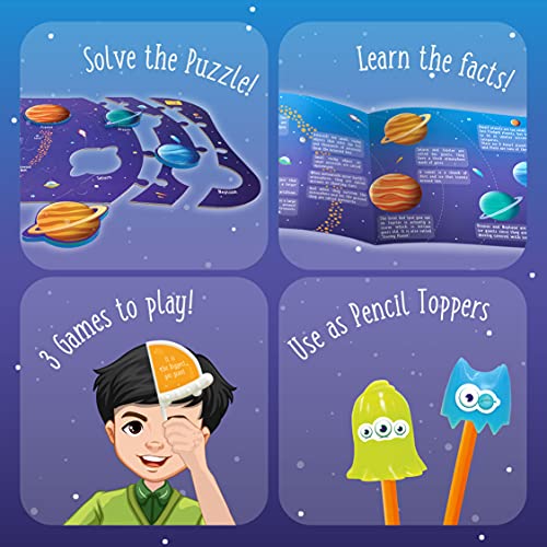Imagimake Mapology Solar System for Kids | Educational Toys for Kids 5-7 | Space Toys | Puzzles for Boys & Girls Ages 4-8 | 6 Year Old Boy Gifts & Girl Gifts - style: Solar System