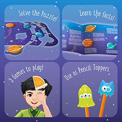 Imagimake Mapology Solar System for Kids | Educational Toys for Kids 5-7 | Space Toys | Puzzles for Boys & Girls Ages 4-8 | 6 Year Old Boy Gifts & Girl Gifts - style: Solar System