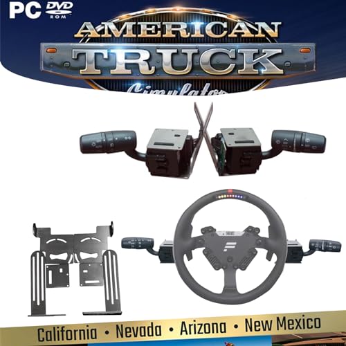 Obokidlyamor Simulator Turn Signal Wiper Light Combination Switch for FANATEC CSL DD or DD PPRO Base Steering Wheel American Truck Simulator (For FANATEC CSL DD or DD PPRO Base) - size: For FANATEC CSL DD or DD PPRO Base