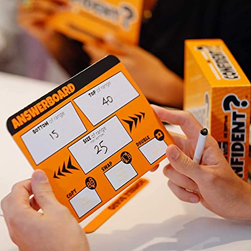 Confident? Party Game - Family Trivia & Guessing Fun with Quick Gameplay, Ideal for Game Nights & Parties for Kids & Adults, Ages 12+, 2-30 Players, 30 Minute Playtime