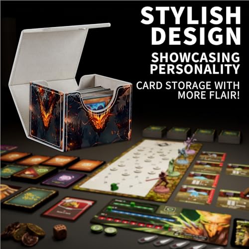 for Card Storage - High Capacity Anime Card Sleeves, Designed for Commander Decks - color: Demonic Dragons
