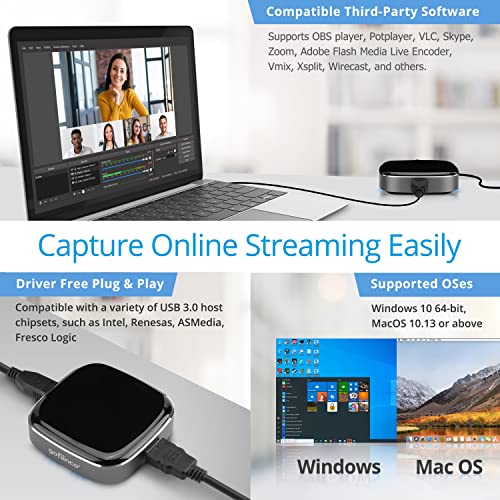gofanco USB 3.0 HDMI Video Capture Device (CaptureHD4K) | up to 4K30Hz and 1080p 120Hz, Low Latency for Xbox, Nintendo Game Consoles