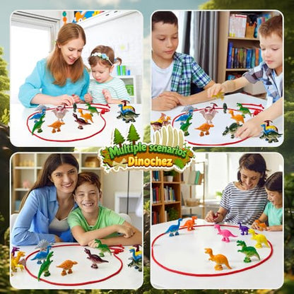 Dinosaur Magnet Game — 20 Realistic Dino Figures, Magnetic Strategy Game for Kids Ages 3+, Portable Travel Toy for Family Game Night, Birthday