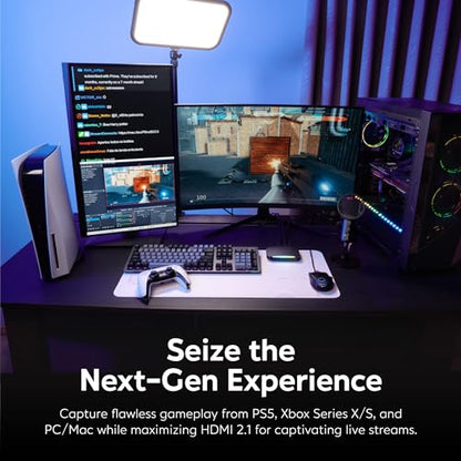 AVerMedia 4K60 Capture Card with HDMI 2.1, Low Latency, 4K144/4K120 Passthrough, Game Capture Device for PS5, PS5 Pro, Xbox, Switch, Streaming on Twitch, OBS on Mac & PC, GC553G2 Live Gamer Ultra 2.1