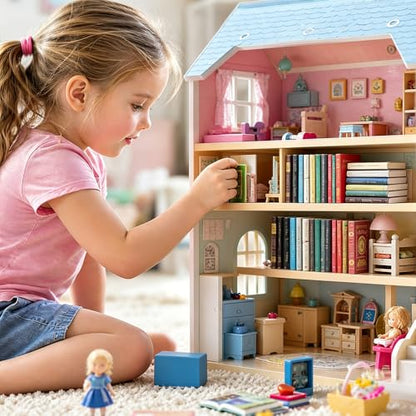 200pcs Mini Books Miniatures Dollhouse Books for Anxiety Bookshelf Library | Tiny Plastic Books for Dollhouse Decor Accessories DIY Crafting Bookshelf Fillers - style: 200pcs Mini Books