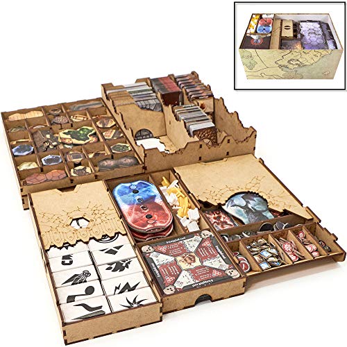 TowerRex Organizer for Gloomhaven and Forgotten Circles Expansion, Storage Insert for Gloomhaven, Board Game Accessories Upgrade