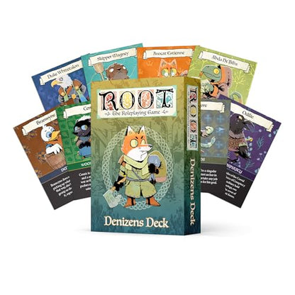 Magpie Games Root The Roleplaying Game: Denizens Deck, 55 NPC Cards - style: Denizens Deck