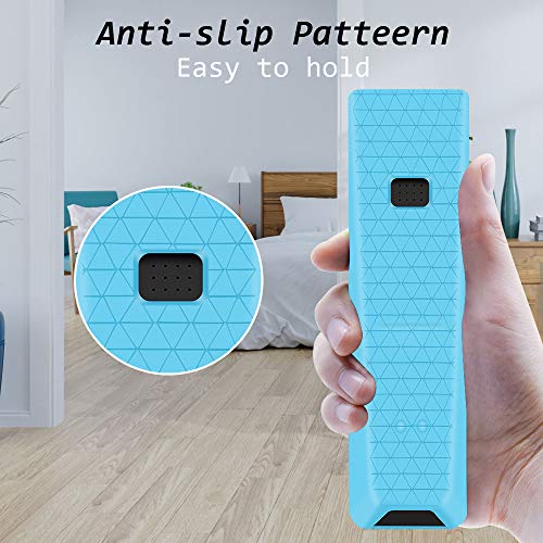 Silicone Protective Case for XFinity Comcast XR15 Voice Control Remote,Remote Case Holder Skin Sleeve for XFinity Remote Controller,[Thicken Layer]Shockproof Bumper Remote Battery Back Cover-Glowblue - color: Glowblue