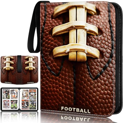 RONMONG Football Card Binder,2025-2026 Sports Trading Card with Sleeves Holder Album,440 Pockets Rugby Card Holder Sheets Display Storage Protectors for Collectors Boys and Girls Gift - color: football-style 3, size: 440