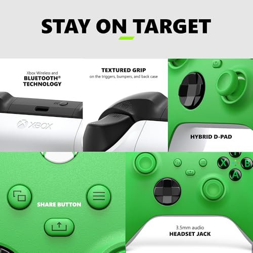 Microsoft Xbox Wireless Velocity Green Gaming Controller EP2-29915 2 Pack