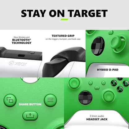 Microsoft Xbox Wireless Velocity Green Gaming Controller EP2-29915 2 Pack