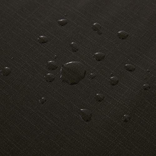 NLMUVW Square Vinyl Tablecloth, Black PVC Table Cloth Heavy Duty Waterproof Wipe Clean Small Table Cover for Kitchen Dining Picnic, 52 x 52 Inch - color: Black, size: 52" x 52" (Square)