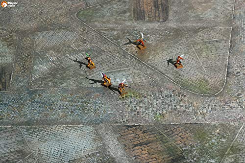 Warzone Studio 3' x 3' Mouse Pad Rubber Battle Mat: Zolotograd + Bag