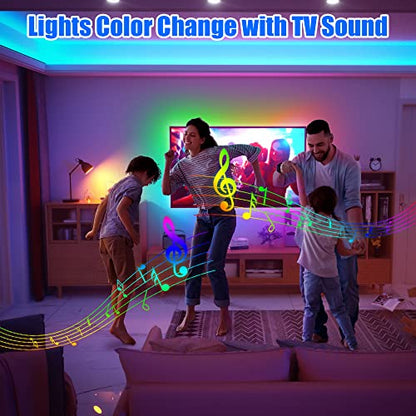 maylit 18 Ft ICRGB TV LED Backlight for 75-85 Inch Tvs | Bias Lighting for Gaming, Bedrooms and Home Theaters - size: 18FT for 75''-85'' TV