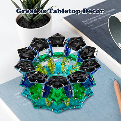 Magnetic Fidget Sphere Stress Relief Toys for Adults Kids, Anxiety Sensory Fidget Toys with Strong Neodymium Magnets, Desk ADHD Focus Tool Gift for Men Women (2.67'' Travel-Safe Toy Ball) - color: Crystal Black