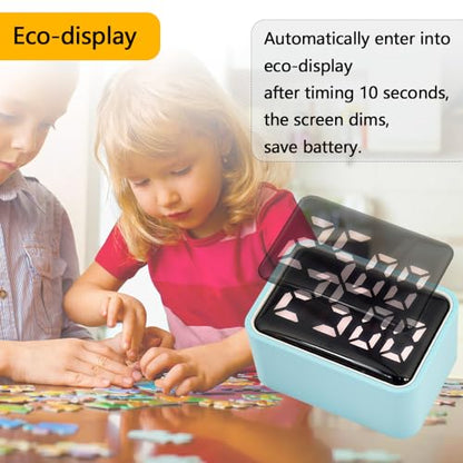 Digital Mini Timer Rechargeable, ON/Off Led Display Count Down/Up, 3 Preset Memory Times Loud Alarm Desk Timer for Kids Classroom Office Kitchen Cooking, Black - color: Black