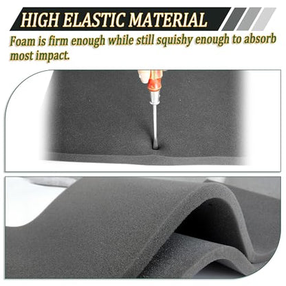 8 Pack Polyethylene Foam Pads for Packing Foam Sheets 2 Size Cuttable High Density Cushioning Inserts Protective Foam for Packing Cases and Crafts- 16" X 12" X (0.4" and 1") - size: 16in*12in*1in+0.4in