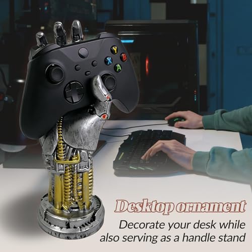 Gaming Controller Holder Stand, Cyberpunk Silverhand Mechanical Hand Modern Home And Game Room Decor, Perfect Resin Art Gift for Husband, Boyfriend
