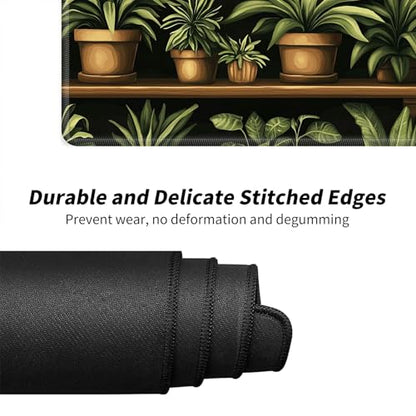 Potted Plants On Shelves for MTG & TCG Playmat Mouse Pad,BFDHGQZC 24" x 14" Game Mat for MTG/RPG/CCG Trading Card Game Playmats Table Mat Perfect for Card Games Video Games Computer Office - color: Potted Plants on Shelves