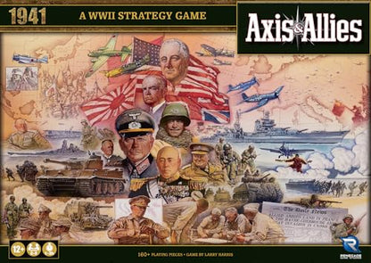 Renegade Game Studios Axis & Allies 1941, WWII Strategy Board Game | Wargame for 2-5 players with 160 miniatures. Streamlined rules, updated design, and 1-3 hour gameplay for ages 12 and up
