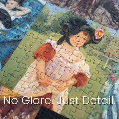 American Impressionism: The Works of Mary Cassatt, Premium 1000 Piece Jigsaw Puzzle for Adults, Glare-Free, Soft-Touch Puzzles, Made in USA, Puzzle Lovers Gift Ideas, 26.6" x 19.25" - color: American Impressionism: the Works of Mary Cassatt