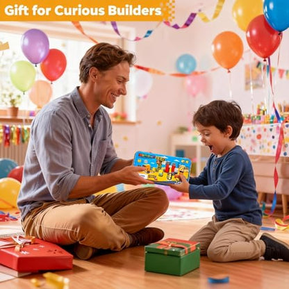 Travel Magnetic Blocks 45 PCS Mini Building Cubes with Case Construction | Travel Toy for Airplane Plane Car Road Trip, Mini Cubes STEM Learning Portable Building Toys Gift for Toddler Kids Ages 3-5
