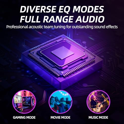 RGB Gaming Computer Speakers,USB Powered PC Sound Bar with Inline Remote Control & Dynamic Lighting for Desktop, Laptop, Monitor (Black) - color: K8