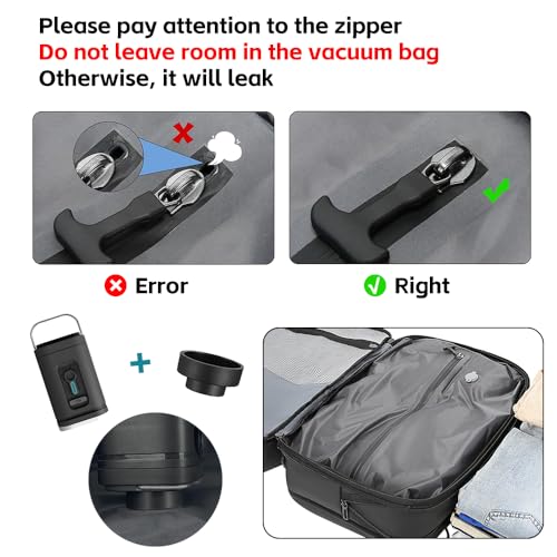 TANGCORLE Vacuum-Compressed Travel Backpack: Expandable, Airline-Approved Laptop Backpack—Unisex Business Backpack - color: Black-b42l