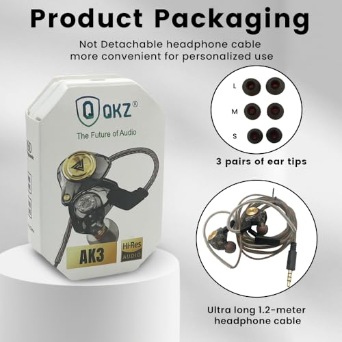 Wired Gaming Earbuds 2 Pack, Ak3file in Ear Monitors, Deep Bass Sound Wired Earbuds, HiFi in Ear Headphones with 1DD 10mm Dynamic Driver, IEM for Music Gaming Video Calling (Black+Black) - color: Black+Black
