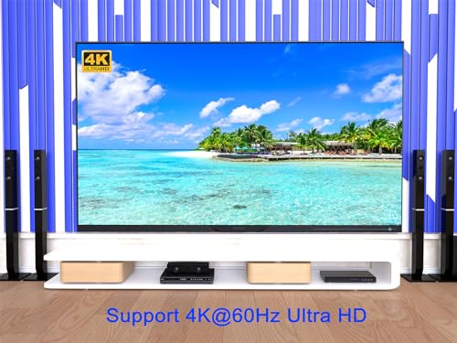 KAGO HDMI Switch 4K@60Hz Bi-Directional HDMI Splitter 1 in 2 Out or 2 in 1 Out, Manual HDMI Hub Switcher Supports 3D HDCP 2.2, Compatible with PS5/4, Xbox, Roku, Apple TV, Blu-Ray Player (HDMI 2.0) - size: 2 ports