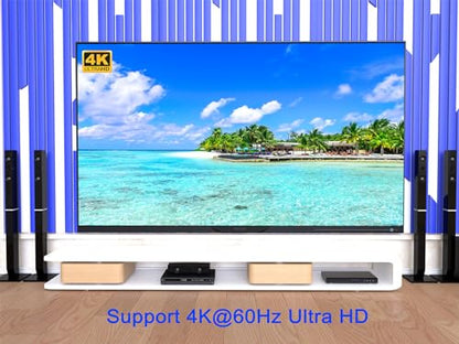 KAGO 4K@60Hz Bi-Directional HDMI Switch Splitter | 2 in 1 Out / 1 in 2 Out, 18Gbps HDCP 2.2, HDR & 3D - size: 2x1