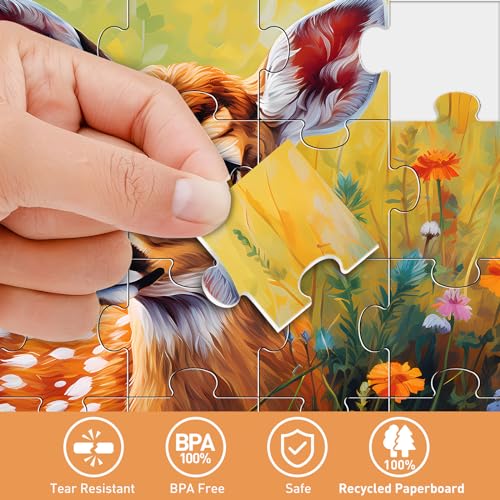 6 Pack Large Piece Puzzles for Seniors, 24 Piece Dementia Puzzles for Elderly Penguin Sea Turtle Deer Jigsaw Puzzle Alzheimer's Dementia Products Products for Adult Cognitive Gifts Toy for Men Women - style: 24 Large Pieces