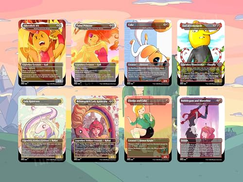 Adventure MTG Commander Deck – Adventure Time Edition – 100 Proxy Full Art Cards (Cards Plus PU Leather Case) - style: Cards Plus PU Leather Case