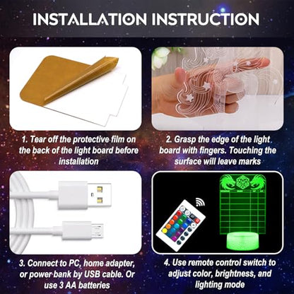 DND Initiative Tracker for DM, Unique Erasable Acrylic Light with Pen, Fantasy D&D Combat Health Tracker, Dungeon Master Tool for Dungeons and Dragons 5e Gifts Pathfinder Tabletop RPG Accessories
