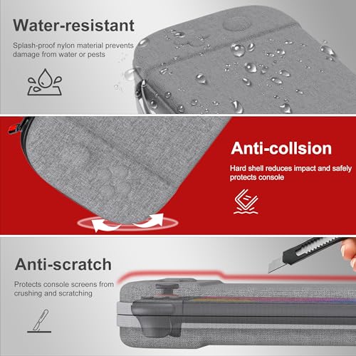 STARTRC GAMES Slim Carrying Case for Nintendo Switch 2 2025, Hard Shell Travel Case with 12 Game Card Slots, Portable Carry Bag for Switch 2 Console Gray - color: Gray