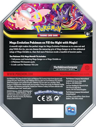 Pokémon TCG: Mega Moonlit Tin Mega Clefable