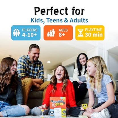 Inspiration Play Double Ditto - a Hilarious Award-Winning Family Party Game for 4-20 Players (Ages 8 and up)